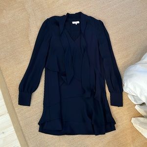 Navy Parker mini dress